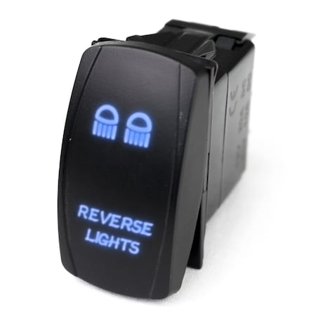 Race Sport Led Rocker Switch W/ Blue Led Radiance (Reverse Lights) RSLE22B